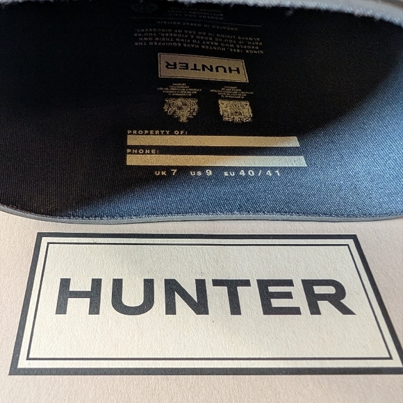 Hunter Tall Dark Slate Rain Boots - Picture 3 of 5